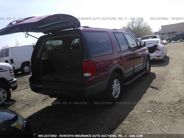 1FMPU16L94LB52756 - 2004 FORD EXPEDITION XLT RED photo 4