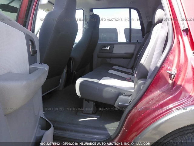 1FMPU16L94LB52756 - 2004 FORD EXPEDITION XLT წითელი ფოტო 8