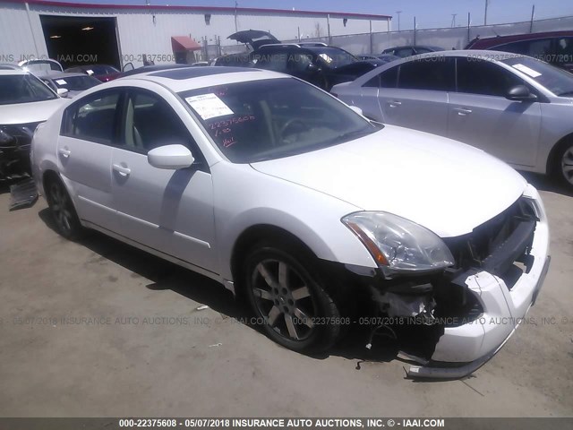 1N4BA41E26C843623 - 2006 NISSAN MAXIMA SE/SL WHITE photo 1