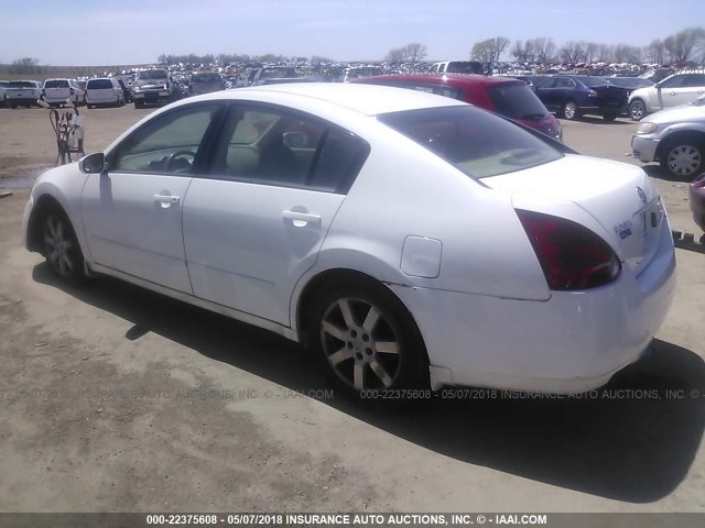 1N4BA41E26C843623 - 2006 NISSAN MAXIMA SE/SL WHITE photo 3