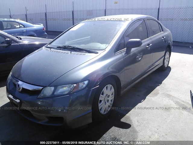 19XFA16329E027218 - 2009 HONDA CIVIC VP GRAY photo 2