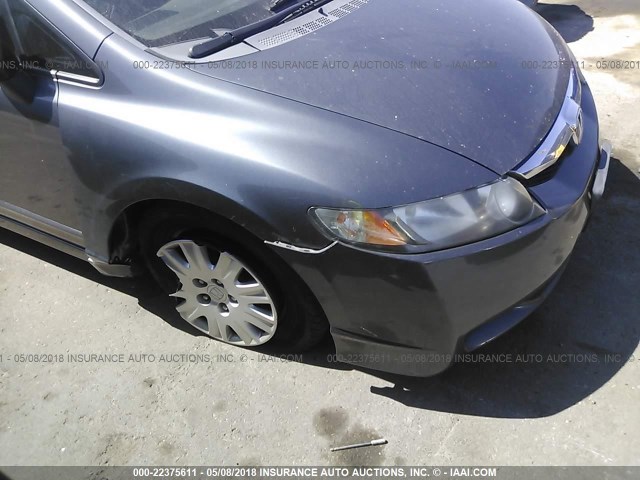 19XFA16329E027218 - 2009 HONDA CIVIC VP GRAY photo 6