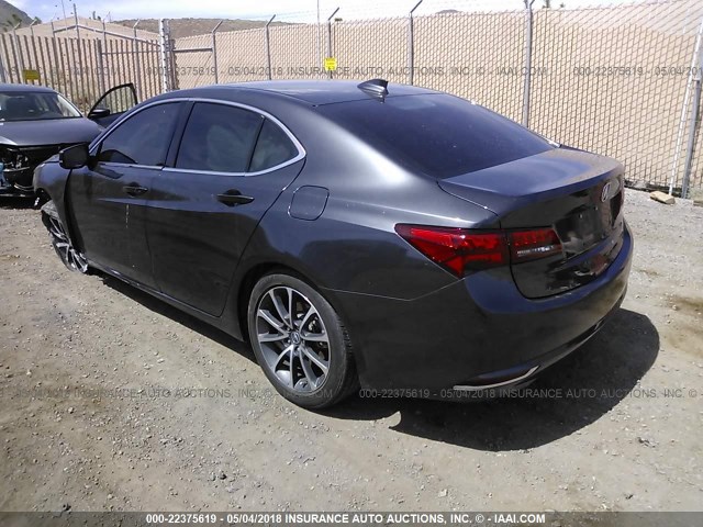 19UUB2F58GA002949 - 2016 ACURA TLX TECH GRAY photo 3