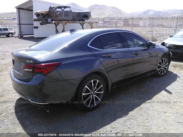 19UUB2F58GA002949 - 2016 ACURA TLX TECH GRAY photo 4
