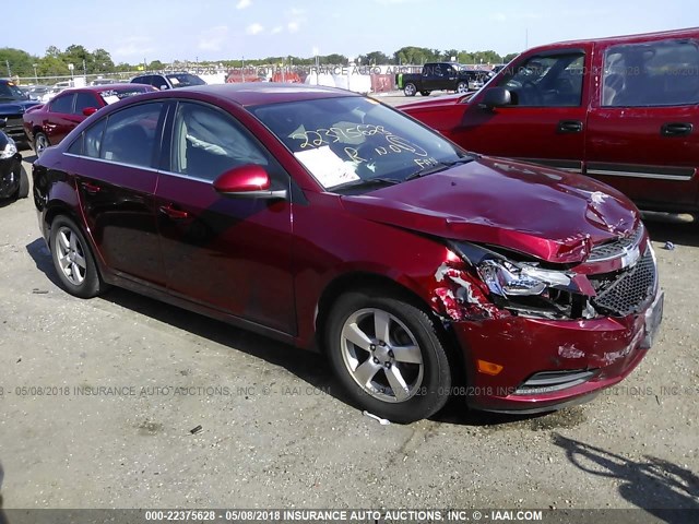 1G1PC5SB8E7322524 - 2014 CHEVROLET CRUZE LT RED photo 1