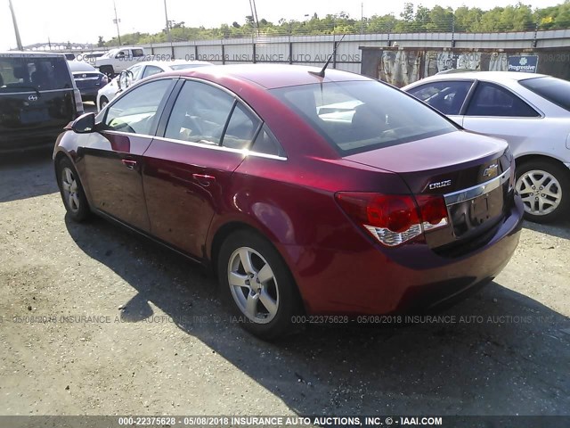 1G1PC5SB8E7322524 - 2014 CHEVROLET CRUZE LT RED photo 3