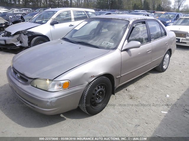 2T1BR18E8XC177450 - 1999 TOYOTA COROLLA VE/CE/LE GRAY photo 2