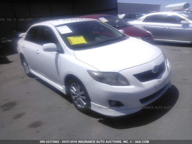 1NXBU4EE8AZ363001 - 2010 TOYOTA COROLLA S/LE/XLE WHITE photo 1