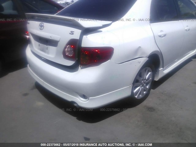 1NXBU4EE8AZ363001 - 2010 TOYOTA COROLLA S/LE/XLE WHITE photo 6