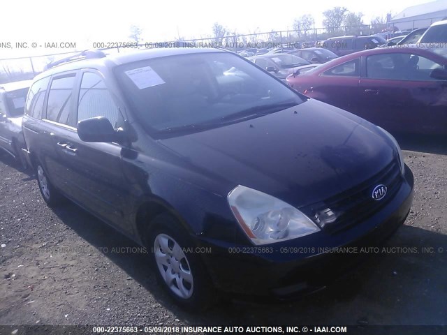 KNDMB233976174878 - 2007 KIA SEDONA EX/LX BLACK photo 1