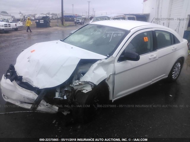 1C3LC46B19N530132 - 2009 CHRYSLER SEBRING LX WHITE photo 2