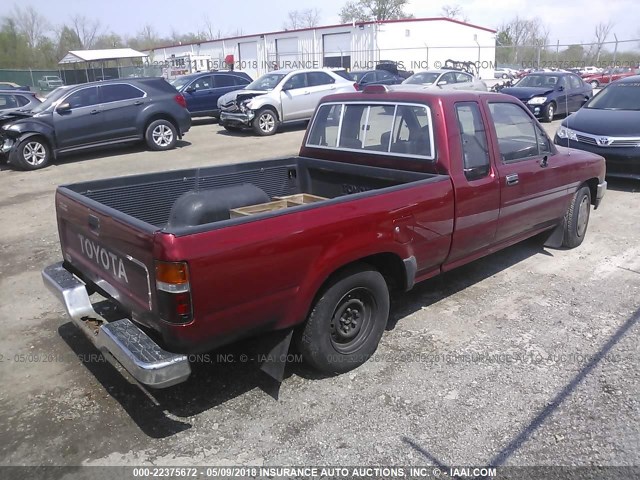 JT4VN93D8R5039252 - 1994 TOYOTA PICKUP 1/2 TON EXTRA LONG WHEELBASE/1/2 TON EXTRA LONG WHEELBASE DX RED photo 4