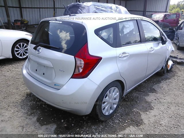 3N1CE2CP6GL357475 - 2016 NISSAN VERSA NOTE S/S PLUS/SV/SL/SR SILVER photo 4