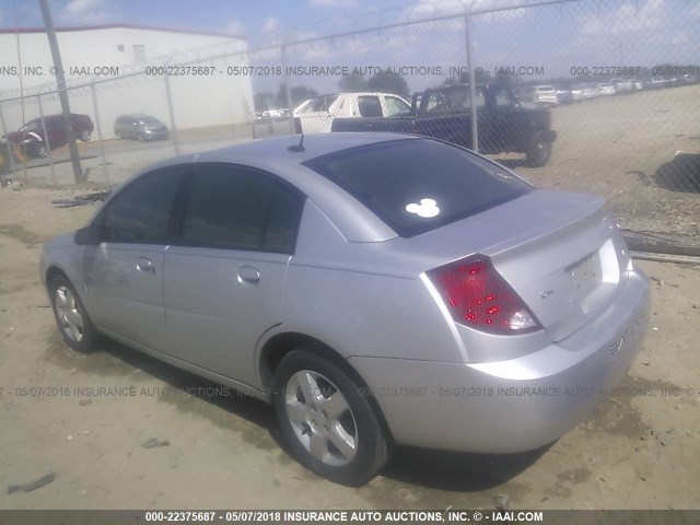 1G8AJ58FX6Z187379 - 2006 SATURN ION LEVEL 2 SILVER photo 3