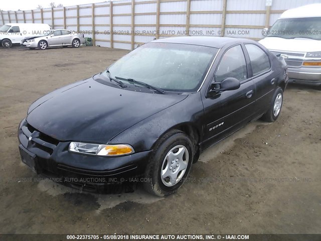 1B3EJ46X9WN295708 - 1998 DODGE STRATUS BLACK photo 2