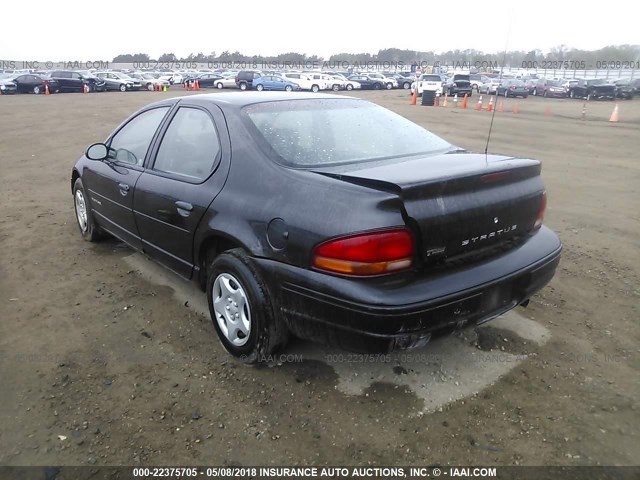 1B3EJ46X9WN295708 - 1998 DODGE STRATUS BLACK photo 3