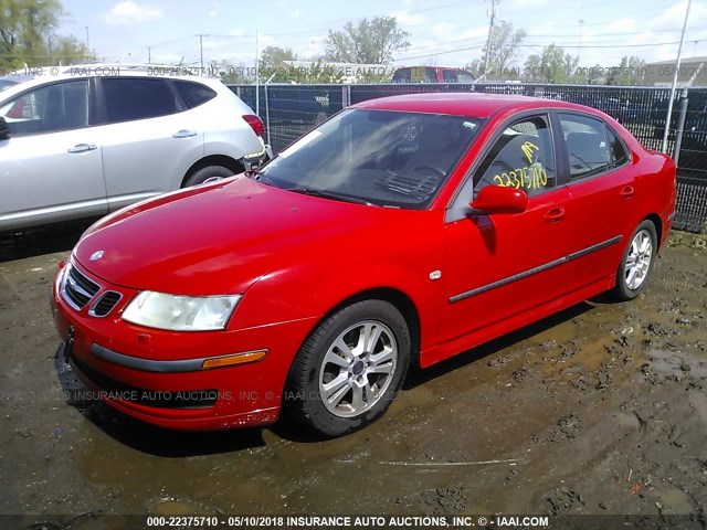 YS3FD49Y271004143 - 2007 SAAB 9-3 2.0T RED photo 2