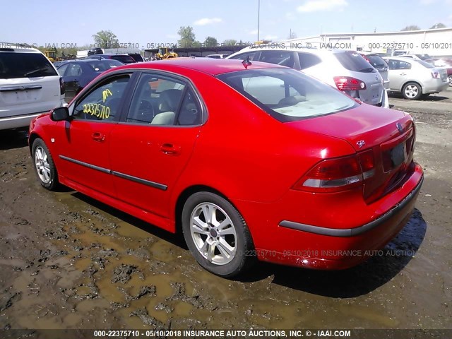 YS3FD49Y271004143 - 2007 SAAB 9-3 2.0T RED photo 3