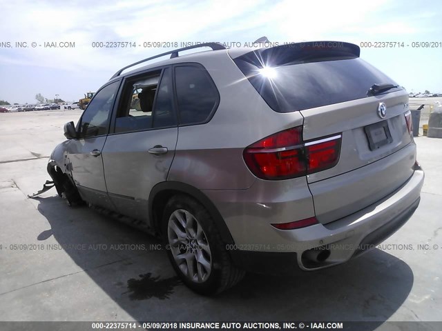 5UXZV4C57CL764565 - 2012 BMW X5 XDRIVE35I GOLD photo 3