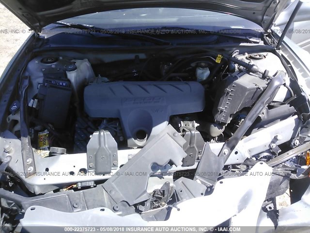 2G2WP582681164589 - 2008 PONTIAC GRAND PRIX SILVER photo 10