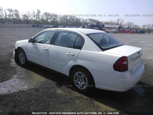 1G1ZS57FX7F189751 - 2007 CHEVROLET MALIBU LS თეთრი ფოტო 3