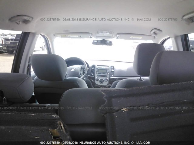 5NMSG3AB9AH386683 - 2010 HYUNDAI SANTA FE GLS BLUE photo 8