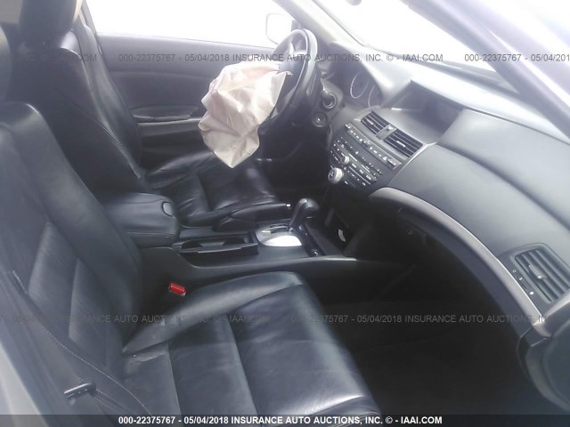 1HGCP26838A014208 - 2008 HONDA ACCORD EXL SILVER photo 5