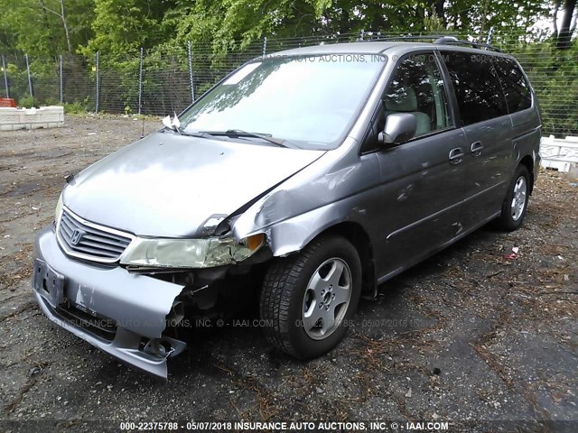 2HKRL1879YH520296 - 2000 HONDA ODYSSEY EX GRAY photo 2