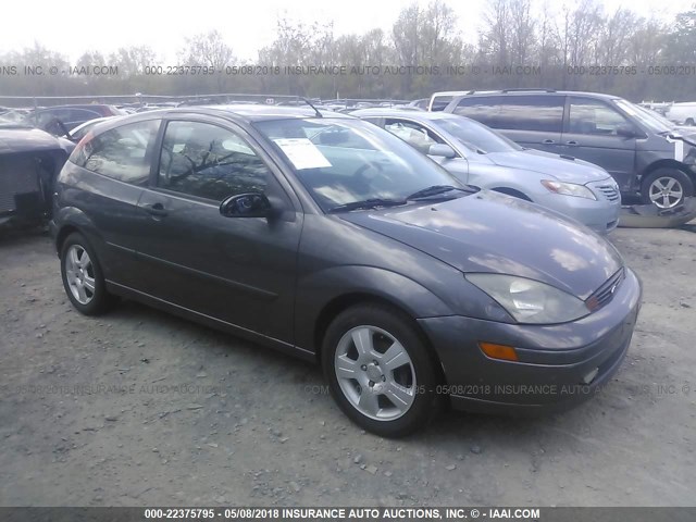 3FAFP31393R121412 - 2003 FORD FOCUS ZX3 GRAY photo 1