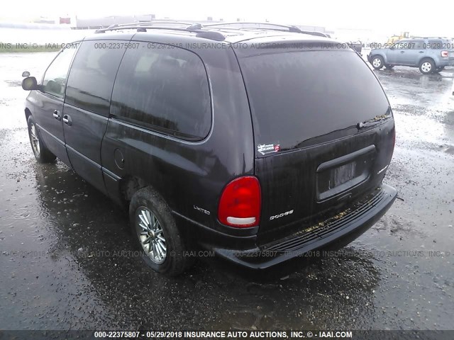 1C4GP64L0XB834253 - 1999 CHRYSLER TOWN & COUNTRY LIMITED BLACK photo 3