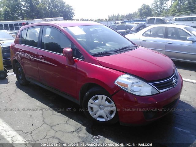 3N1BC1CPXAL351732 - 2010 NISSAN VERSA S/SL RED photo 1