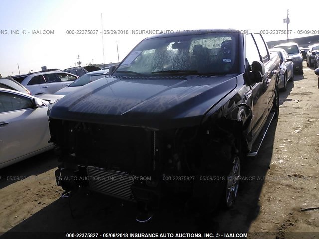 1FTEW1EP5JKC32423 - 2018 FORD F150 SUPERCREW BLACK photo 2