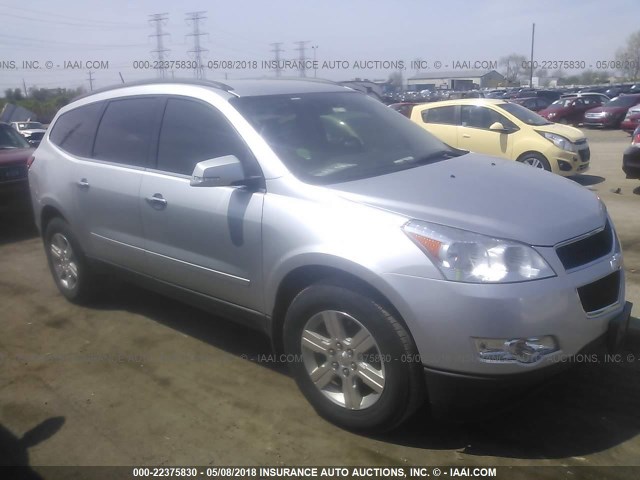 1GNKVGED3BJ122855 - 2011 CHEVROLET TRAVERSE LT SILVER photo 1