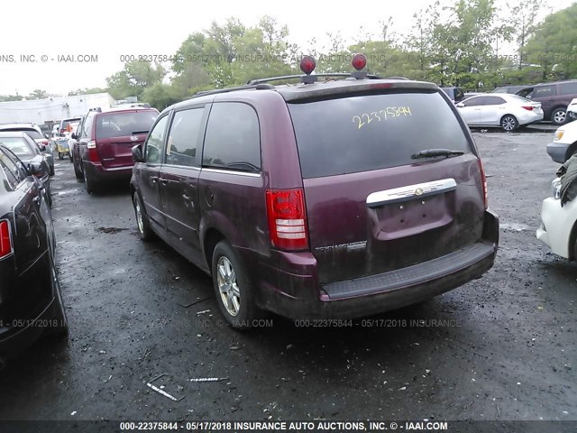 2A8HR54P48R701647 - 2008 CHRYSLER TOWN & COUNTRY TOURING RED photo 3