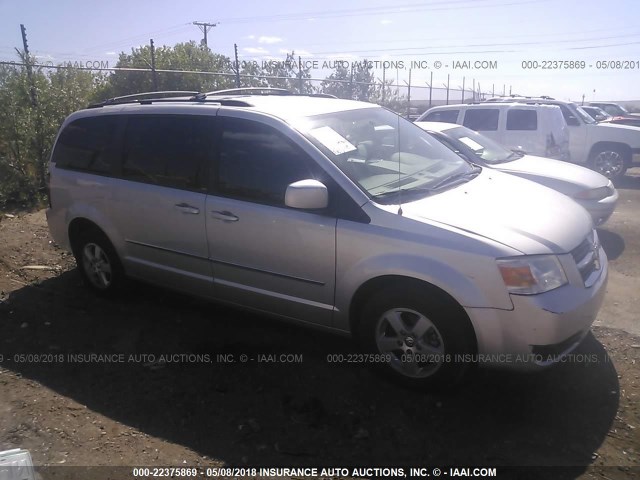 2D4RN5D10AR245075 - 2010 DODGE GRAND CARAVAN SXT SILVER photo 1