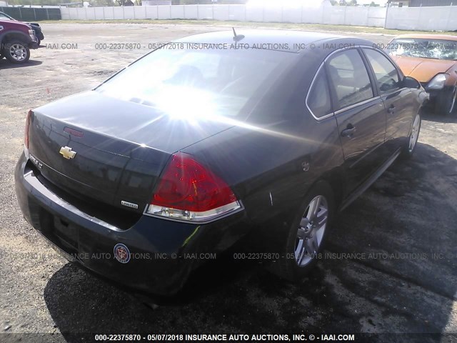 2G1WB5E39E1171578 - 2014 CHEVROLET IMPALA LIMITED LT BLACK photo 4