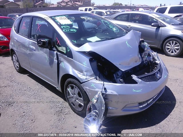 JHMGE8H38DC072208 - 2013 HONDA FIT SILVER photo 1