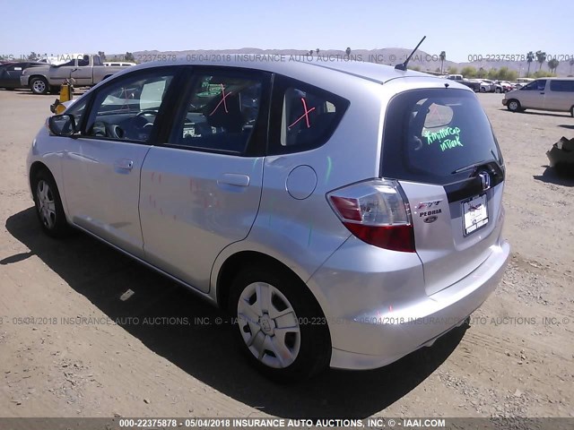 JHMGE8H38DC072208 - 2013 HONDA FIT SILVER photo 3