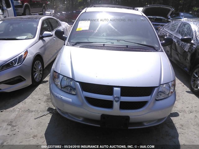 1D4GP45R44B530056 - 2004 DODGE CARAVAN SXT SILVER photo 6