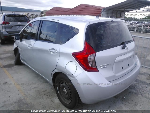 3N1CE2CP6EL352936 - 2014 NISSAN VERSA NOTE S/S PLUS/SV/SL SILVER photo 3