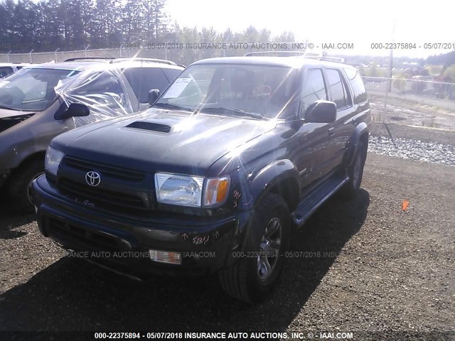 JT3HN86RX20378794 - 2002 TOYOTA 4RUNNER SR5 BLACK photo 2