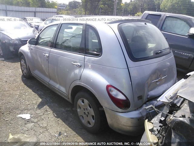 3A4FY58B46T260980 - 2006 CHRYSLER PT CRUISER TOURING SILVER photo 3