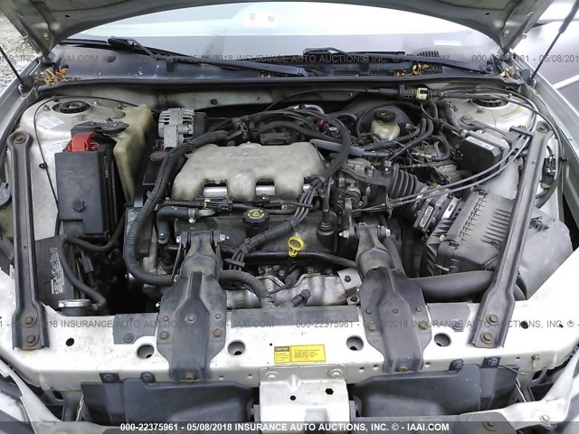 1G2WK52J61F122789 - 2001 PONTIAC GRAND PRIX SE 银色 照片 10