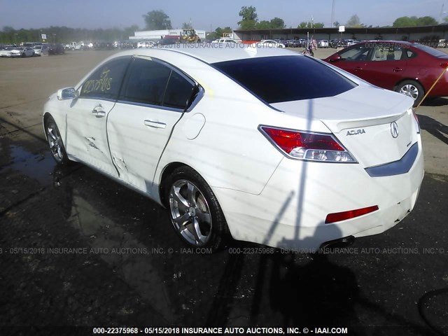 19UUA9F56AA001933 - 2010 ACURA TL WHITE photo 3