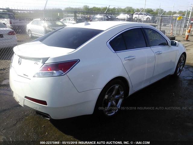 19UUA9F56AA001933 - 2010 ACURA TL WHITE photo 4