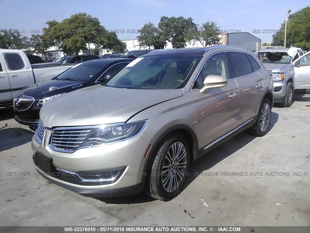 2LMPJ8LR9HBL38141 - 2017 LINCOLN MKX RESERVE Թուխ լուսանկար 2