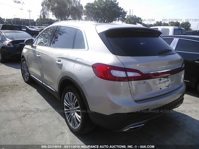 2LMPJ8LR9HBL38141 - 2017 LINCOLN MKX RESERVE Թուխ լուսանկար 3