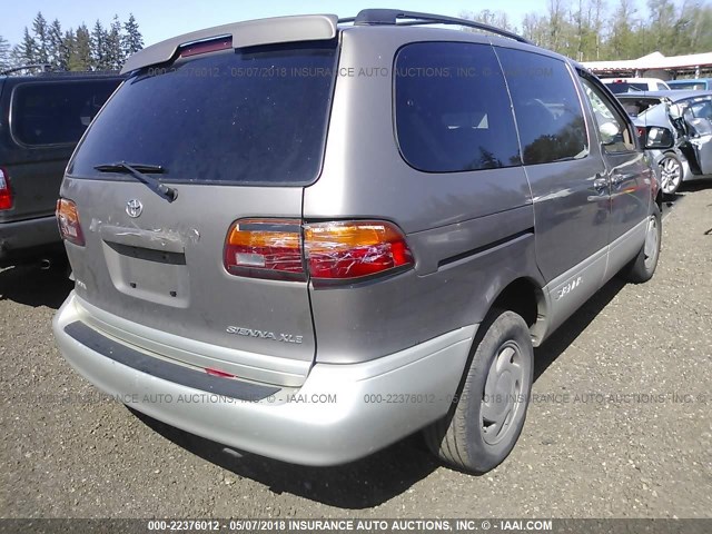 4T3ZF13C8WU064776 - 1998 TOYOTA SIENNA LE/XLE BROWN photo 4