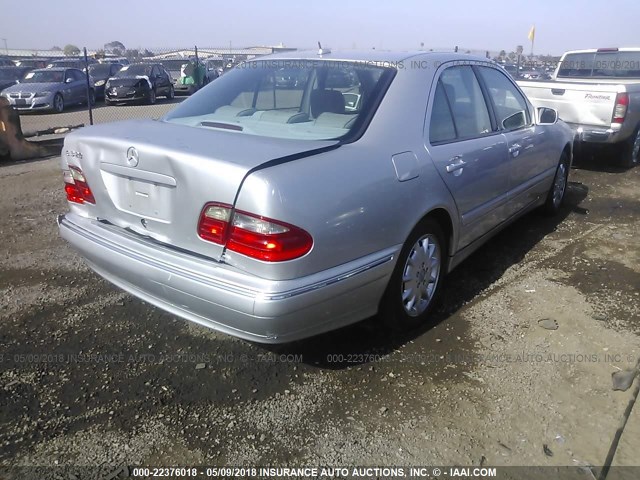 WDBJF65J51B367374 - 2001 MERCEDES-BENZ E 320 GRAY photo 4