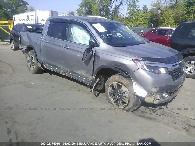 5FPYK3F74HB026981 - 2017 HONDA RIDGELINE RTL SILVER photo 1